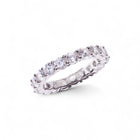ANILLO ETERNITY BAND PLATA FINA